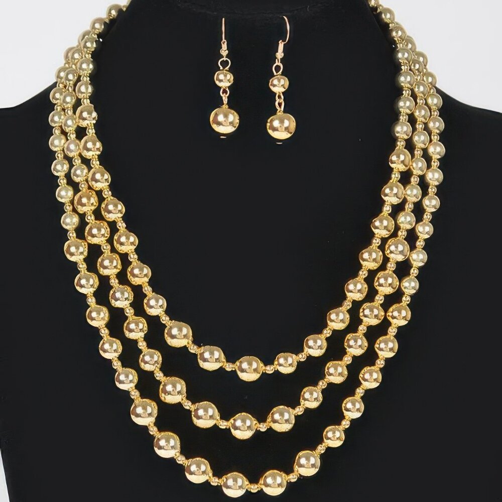 Ccb Ball Necklace Set